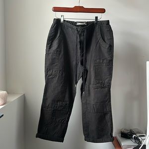 Free People Pinstripe Utility Cargo pants. Size S.